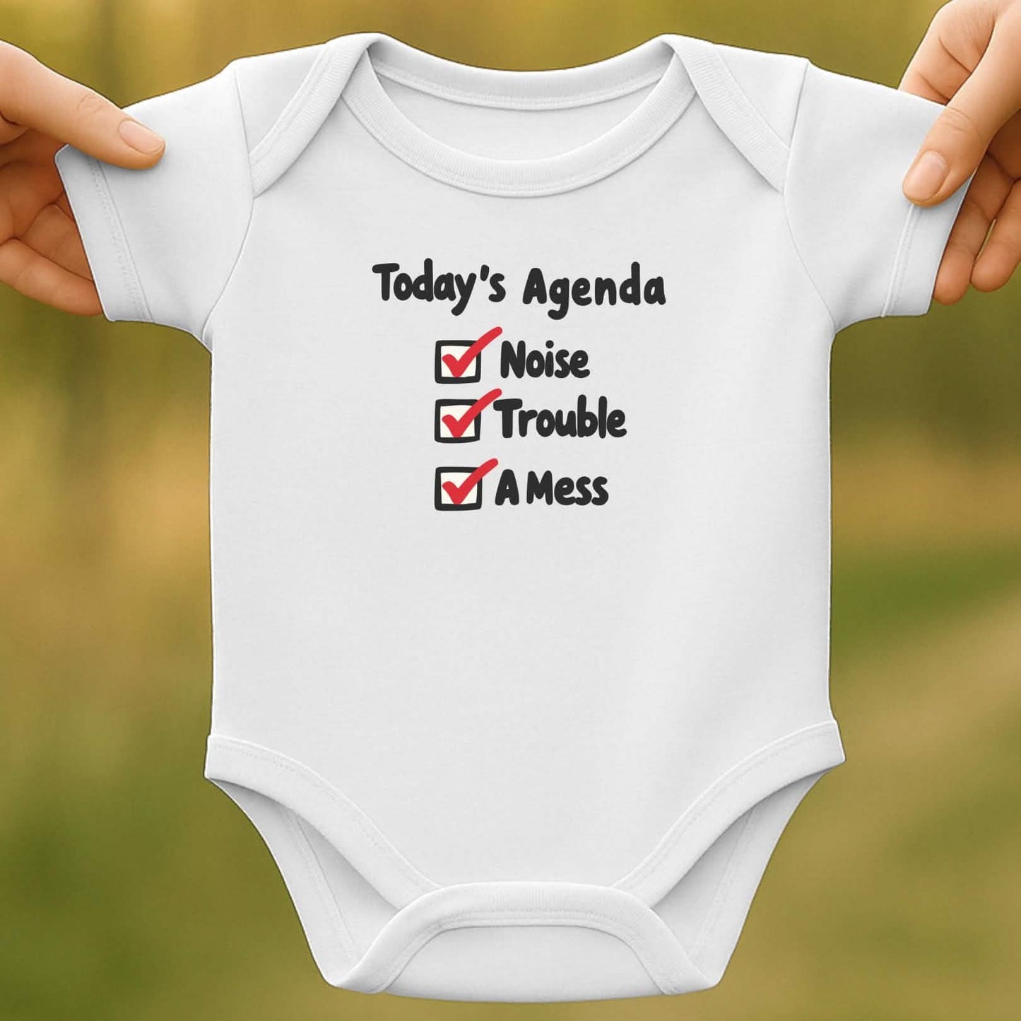 Checklist Chaos Baby Bodysuit