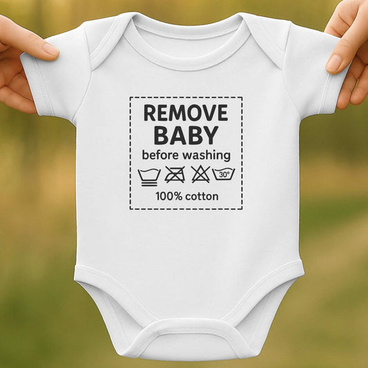 Before Washing Baby Bodysuit